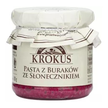 PASTA Z BURAKÓW ZE SŁONECZNIKIEM BEZGLUTENOWA 180 g - KROKUS