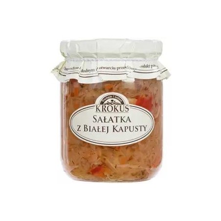 SAŁATKA Z BIAŁEJ KAPUSTY BEZGLUTENOWA 480 g (280 g) - KROKUS