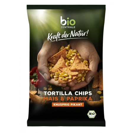 CHIPSY TORTILLA PAPRYKOWE BEZGLUTENOWE BIO 125 g - BIO ZENTRALE