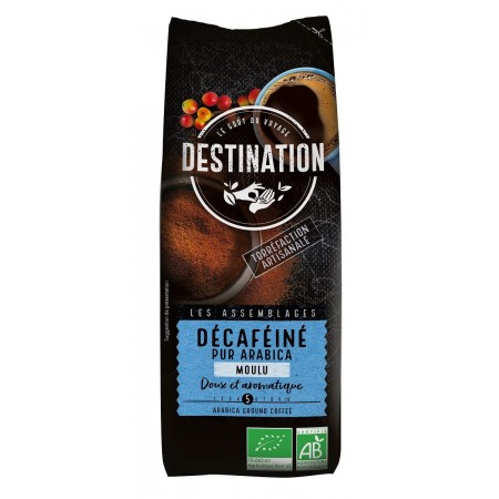 KAWA MIELONA BEZKOFEINOWA ARABICA 100 % BIO 250 g - DESTINATION