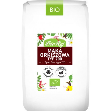 MĄKA ORKISZOWA TYP 700 BIO 1 kg - BIO RAJ
