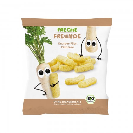 CHRUPKI KUKURYDZIANE Z PASTERNAKIEM BEZGLUTENOWE OD 1 ROKU BIO 20 g - FRECHE FREUNDE