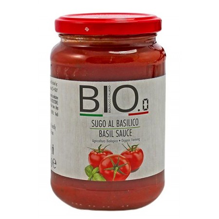 SOS POMIDOROWY Z BAZYLIĄ BEZGLUTENOWY BIO 340 g - GESTAL