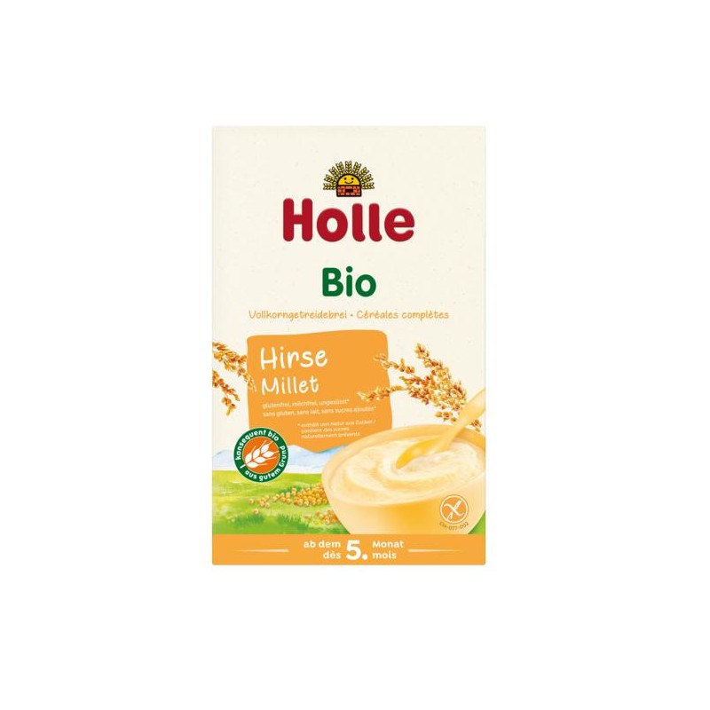 KASZKA JAGLANA PEŁNOZIARNISTA BEZ DODATKU CUKRÓW BEZGLUTENOWA OD 5 MIESIĄCA BIO 250 g - HOLLE