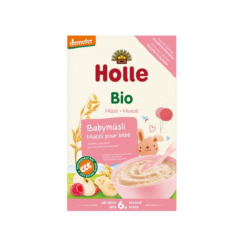KASZKA ZBOŻOWO - OWOCOWA BEZ DODATKU CUKRÓW OD 6 MIESIĄCA DEMETER BIO 250 g - HOLLE