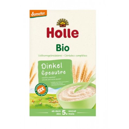KASZKA ORKISZOWA PEŁNOZIARNISTA BEZ DODATKU CUKRÓW OD 5 MIESIĄCA DEMETER BIO 250 g - HOLLE