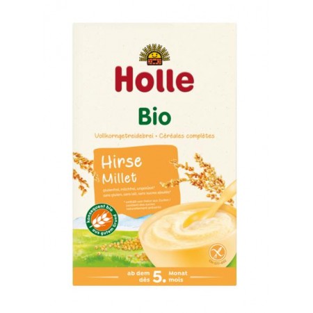 KASZKA MLECZNO - JAGLANA BEZ DODATKU CUKRÓW BEZGLUTENOWA OD 5 MIESIĄCA BIO 250 g - HOLLE
