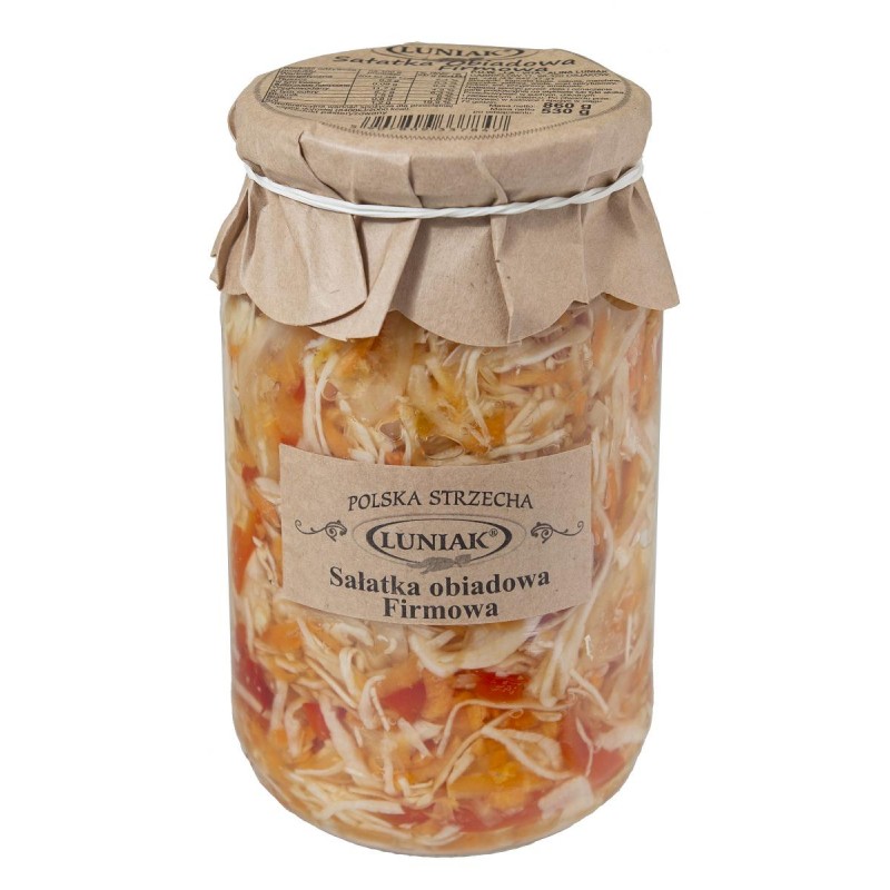 SAŁATKA OBIADOWA FIRMOWA 860 g (530 g) - LUNIAK