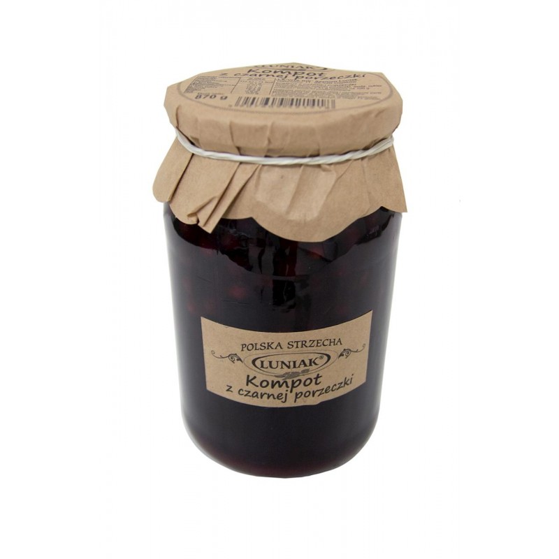 KOMPOT Z CZARNEJ PORZECZKI 870 g - LUNIAK