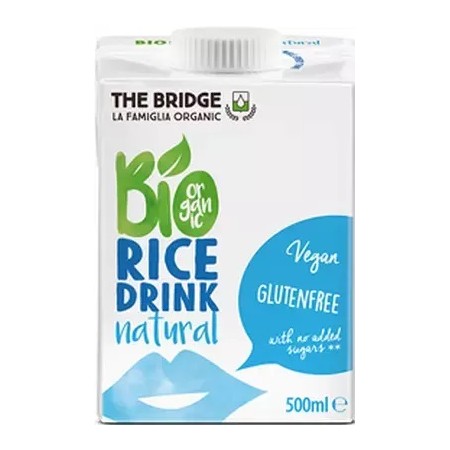 NAPÓJ RYŻOWY BEZ DODATKU CUKRÓW BEZGLUTENOWY BIO 500 ml - THE BRIDGE