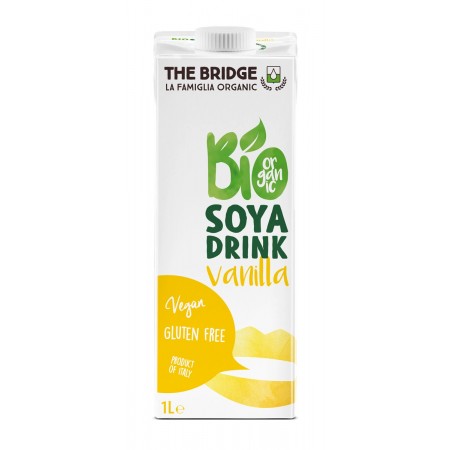 NAPÓJ SOJOWY O SMAKU WANILIOWYM BEZGLUTENOWY BIO 1 L - THE BRIDGE