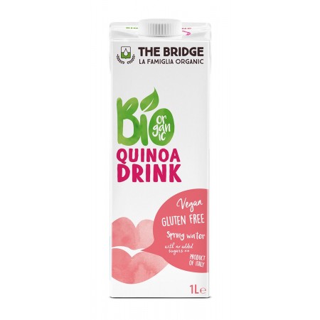 NAPÓJ QUINOA Z RYŻEM BEZ DODATKU CUKRÓW BEZGLUTENOWY BIO 1 L - THE BRIDGE