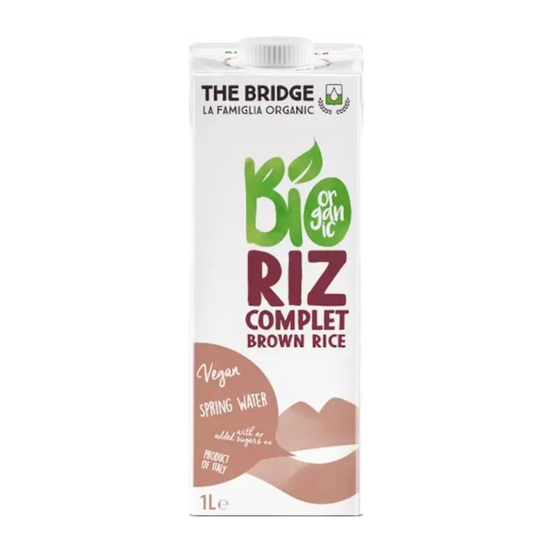 NAPÓJ Z RYŻU BRĄZOWEGO BEZ DODATKU CUKRÓW BEZGLUTENOWY BIO 1 L - THE BRIDGE