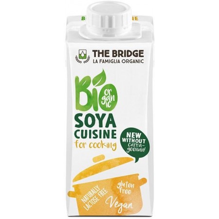 KREM SOJOWY DO GOTOWANIA BEZ DODATKU CUKRÓW BEZGLUTENOWY BIO 200 ml - THE BRIDGE