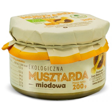 MUSZTARDA MIODOWA BIO 200 g – DARY NATURY