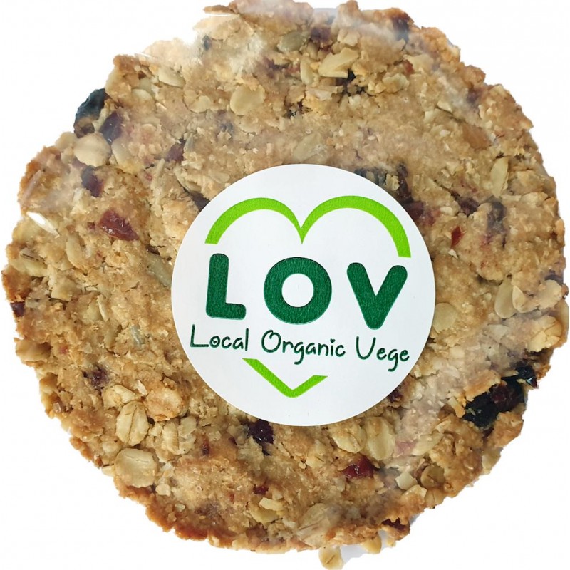 CIASTECZKO WEGAŃSKIE Z ŻURAWINĄ BIO 65 g - LOCAL ORGANIC VEGE