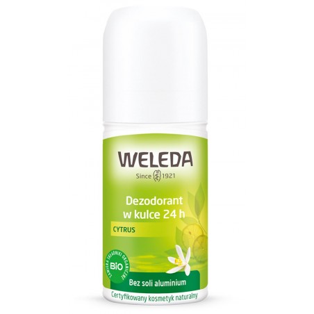 DEZODORANT W KULCE 24 h CYTRUSOWY ECO 50 ml - WELEDA