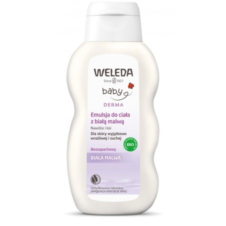 EMULSJA DO CIAŁA DLA DZIECI Z BIAŁĄ MALWĄ ECO 200 ml - WELEDA