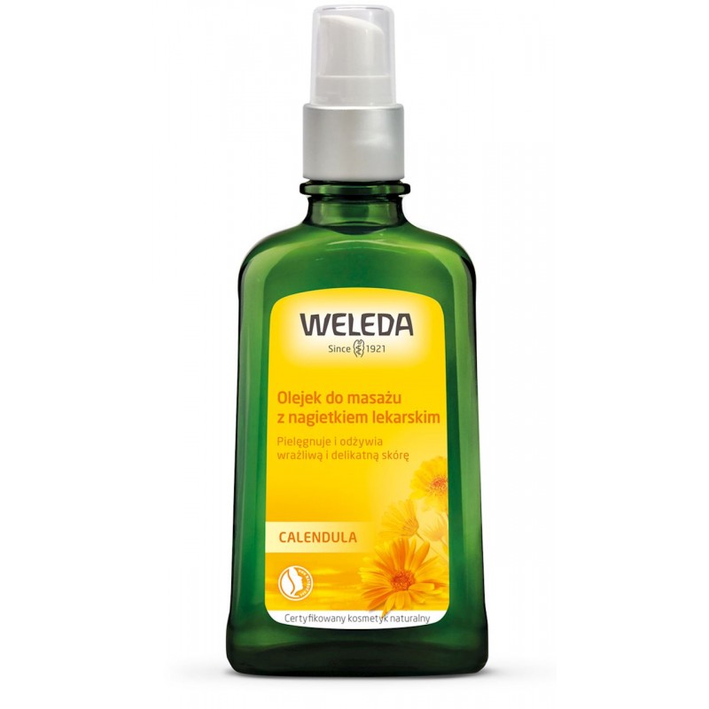 OLEJEK DO MASAŻU Z NAGIETKIEM LEKARSKIM ECO 100 ml - WELEDA