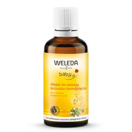 OLEJEK DO MASAŻU BRZUSZKA NIEMOWLĘCIA ECO 50 ml - WELEDA
