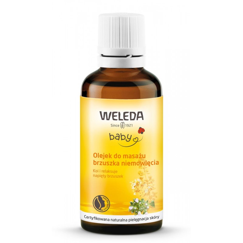 OLEJEK DO MASAŻU BRZUSZKA NIEMOWLĘCIA ECO 50 ml - WELEDA