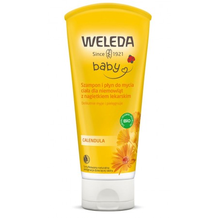 SZAMPON I PŁYN DO MYCIA DLA NIEMOWLĄT ECO 200 ml - WELEDA