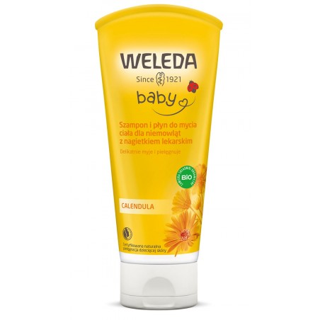 SZAMPON I PŁYN DO MYCIA DLA NIEMOWLĄT ECO 200 ml - WELEDA