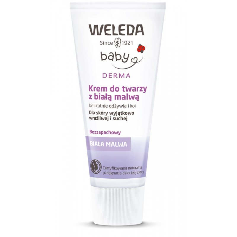 KREM DO TWARZY DLA DZIECI Z BIAŁĄ MALWĄ ECO 50 ml - WELEDA