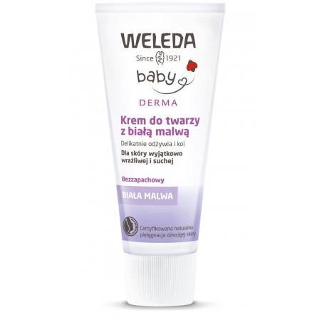 KREM DO TWARZY DLA DZIECI Z BIAŁĄ MALWĄ ECO 50 ml - WELEDA