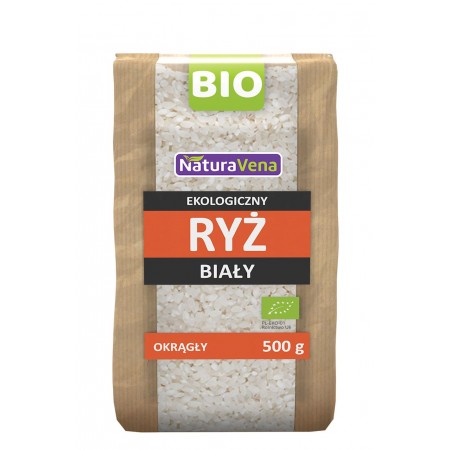 RYŻ BIAŁY OKRĄGŁY BIO 500 g - NATURAVENA
