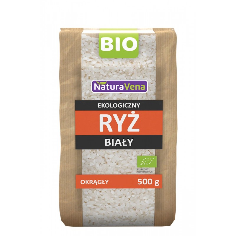 RYŻ BIAŁY OKRĄGŁY BIO 500 g - NATURAVENA