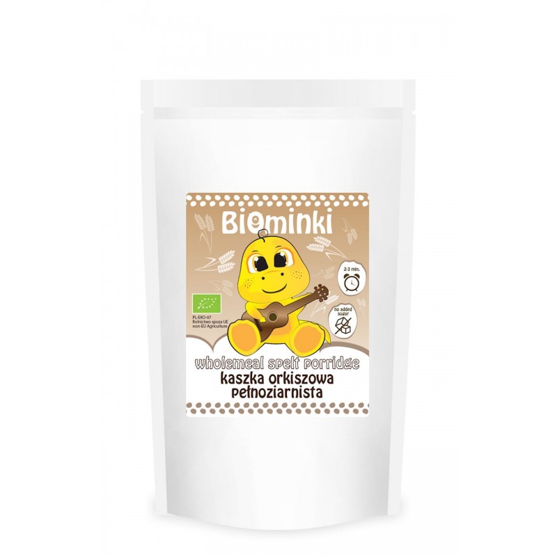 KASZKA ORKISZOWA PEŁNOZIARNISTA BIO 200 g - BIOMINKI