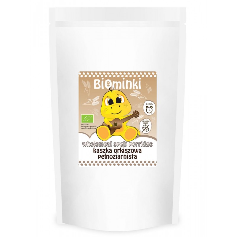 KASZKA ORKISZOWA PEŁNOZIARNISTA BIO 500 g - BIOMINKI