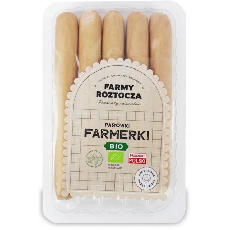 PARÓWKI FARMERKI BIO 250 g - FARMY ROZTOCZA (Z PÓŁKI)