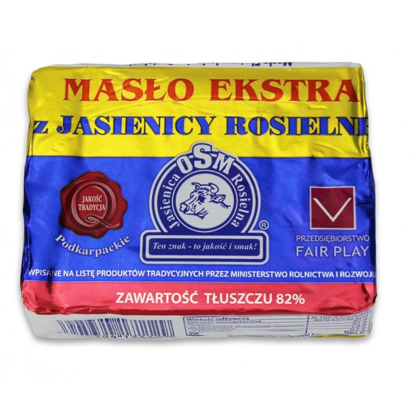 MASŁO EKSTRA TRADYCYJNE (82 % TŁUSZCZU) 200 g - JASIENICA