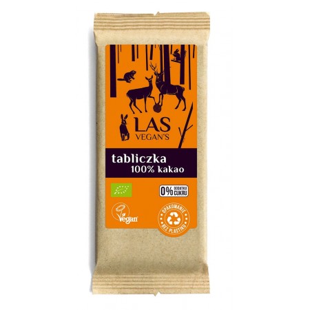 TABLICZKA 100 % KAKAO UGANDA BIO 50 g - LAS VEGAN'S