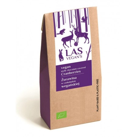 ŻURAWINA W CZEKOLADZIE WEGAŃSKIEJ BIO 80 g - LAS VEGAN'S