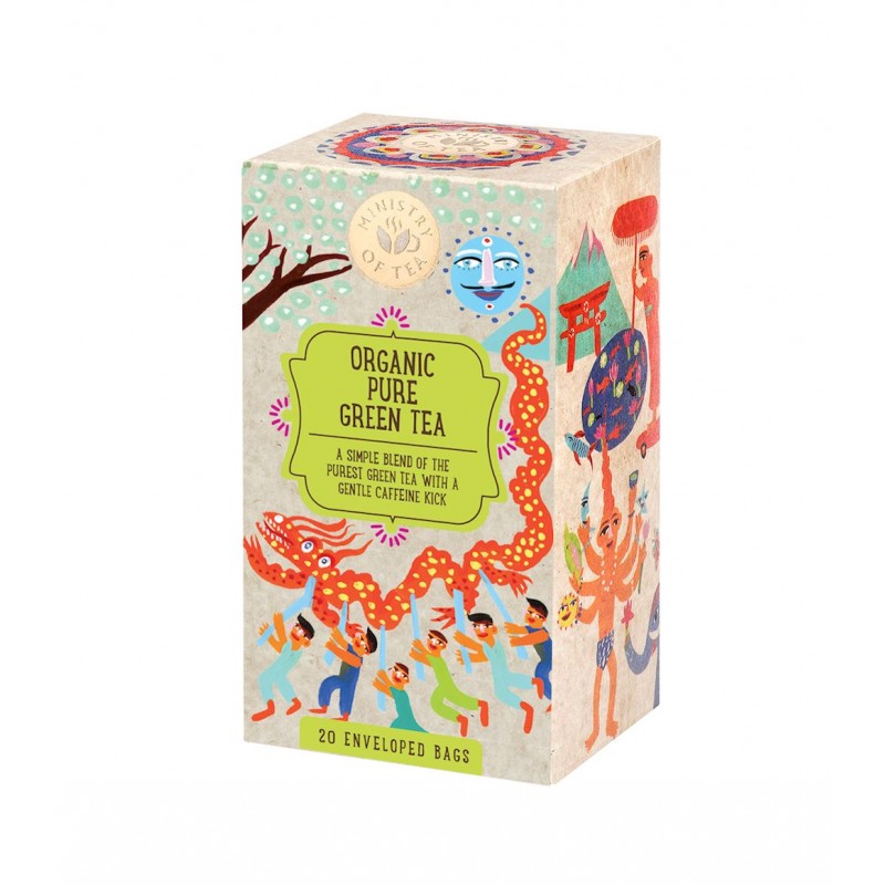 HERBATA ZIELONA PURE GREEN TEA BIO (20 x 1,5 g) 35 g - MINISTRY OF TEA