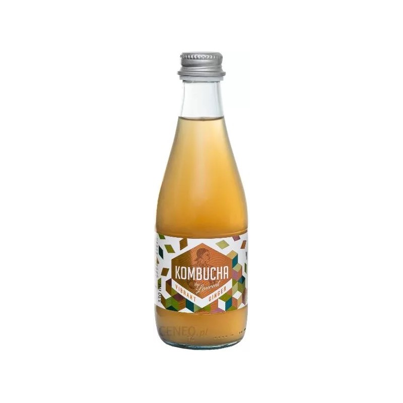 KOMBUCHA Z IMBIREM I CYTRYNĄ (VIBRANT GINGER) 330 ml - KOMBUCHA BY LAURENT