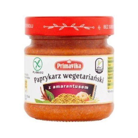 PAPRYKARZ WEGETARIAŃSKI Z AMARANTUSEM 160 g - PRIMAVIKA