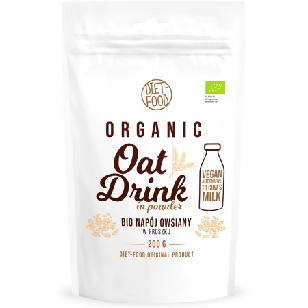 NAPÓJ OWSIANY W PROSZKU BIO 200 g - DIET-FOOD