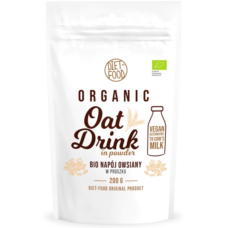 NAPÓJ OWSIANY W PROSZKU BIO 200 g - DIET-FOOD