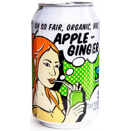 LEMONIADA GAZOWANA O SMAKU IMBIROWYM FAIR TRADE BIO 330 ml (PUSZKA) - OXFAM