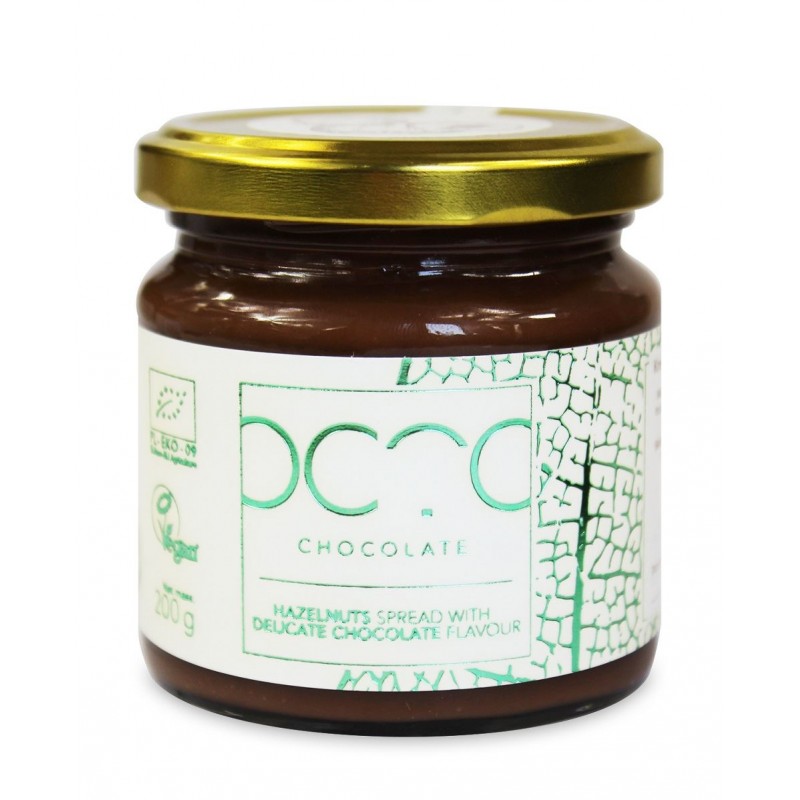KREM ORZECHOWY Z DELIKATNĄ NUTĄ CZEKOLADY BIO 200 g - COCOA (OCTO)