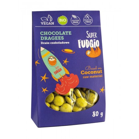 DRAŻE CZEKOLADOWE BEZGLUTENOWE BIO 80 g - ME GUSTO (SUPER FUDGIO)