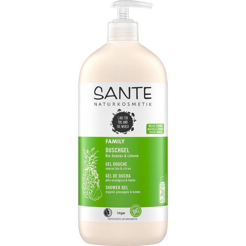 ŻEL POD PRYSZNIC ANANAS I CYTRYNA ECO 500 ml - SANTE