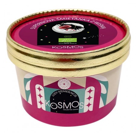 LODY RZEMIEŚLNICZE - KOSMOS - KREMOWA ŚMIETANKA Z WIŚNIĄ BIO 200 ml