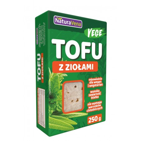 TOFU KOSTKA ZIOŁOWE 250 g - NATURAVENA