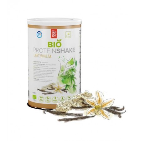 BIAŁKO WEGAŃSKIE W PROSZKU O SMAKU WANILIOWYM BEZGLUTENOWE BIO 400 g - VITAFAN