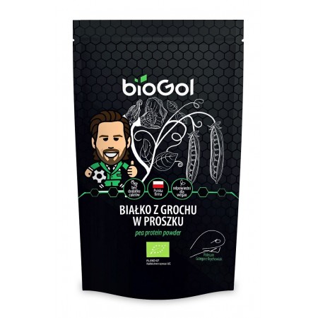 BIAŁKO Z GROCHU W PROSZKU BIO 150 g - BIOGOL